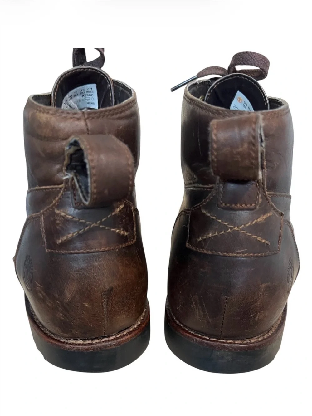Timberland Men’s Brown Leather Chukka Lace Up Boots Size 10.5